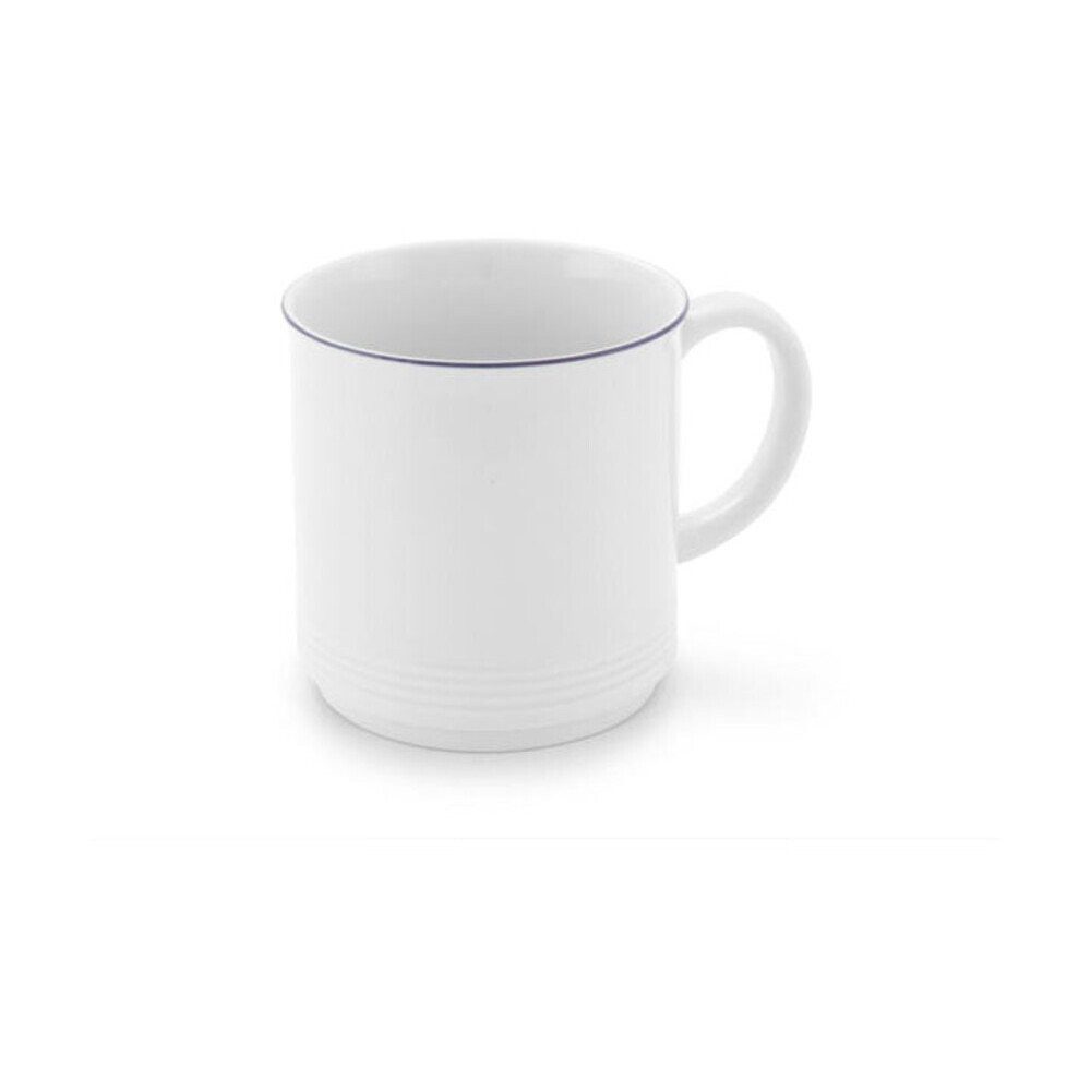 Friesland Porzellan Becher Henkelbecher 0,25 l Jeverland Kleine Brise, Porzellan, Henkelbecher, Ø8cm, Porzellan, Weiß