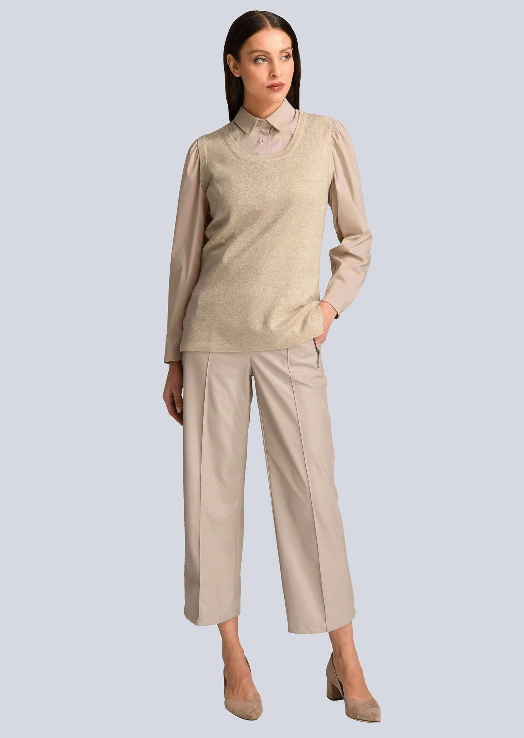 Alba Moda Pullunder Pullunder mit Seitennahtschlitz