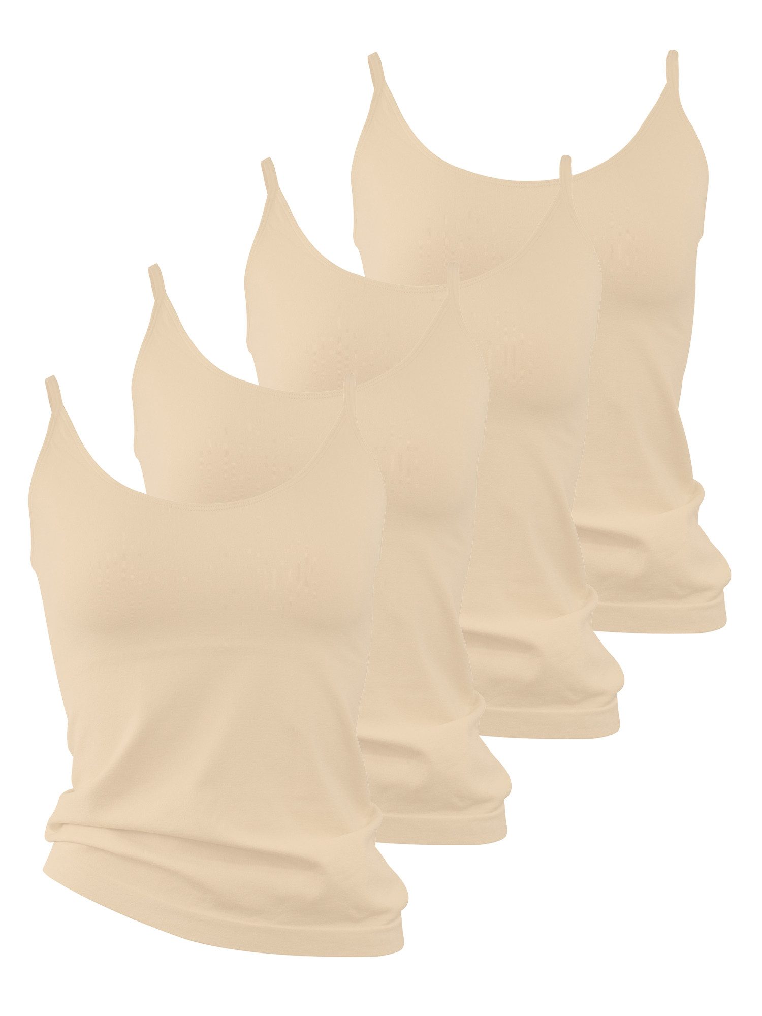 Yenita® Unterhemd Träger Top (4-St) in angenehmer Microfaser-Qualität