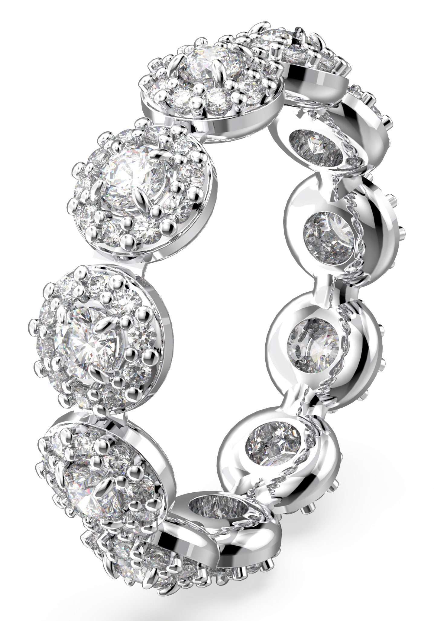 Swarovski Fingerring Constella Ring, mit Kristall Swarovski® metallfarben-kristallweiß