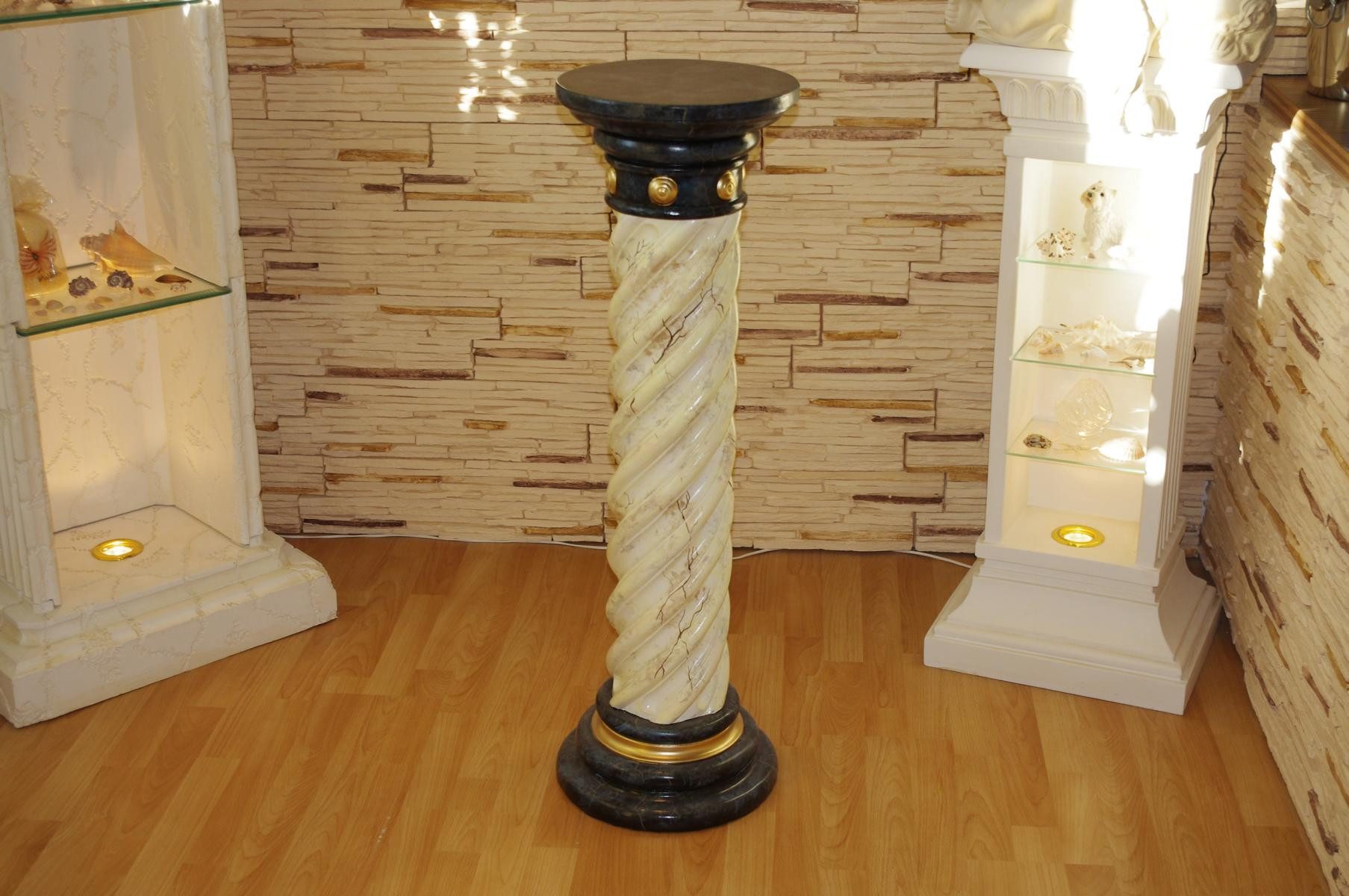 Schatzkiste1 Beistelltisch Standsäule Blumensäule Marmorsäule Blumenständer Säule H: 100cm