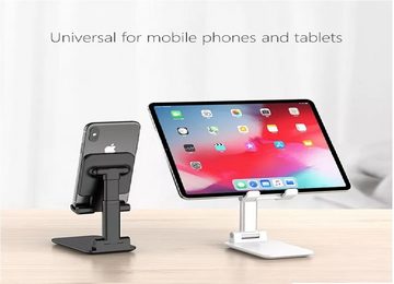 OLi Smartphone Handy Ständer für Tisch Schreibtisch Handyhalterung klappba Handy-Halterung, (bis 11,00 Zoll, 1-tlg., Halterung für Tablet, Ipad, Smartphone, Handy)