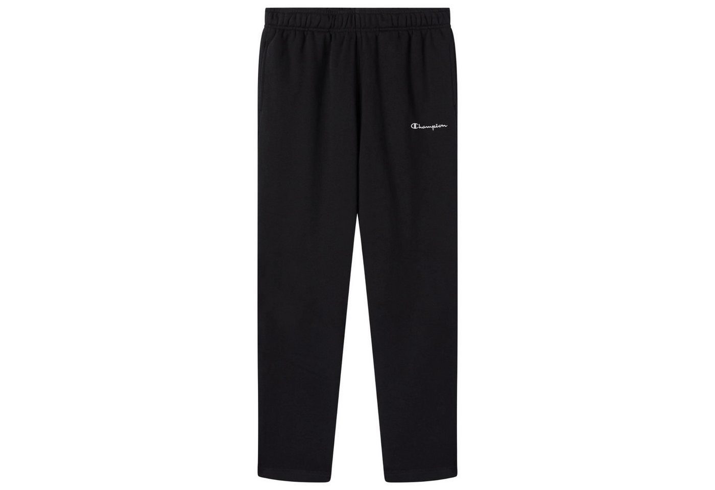 Champion Trainingshose Icons Herren Fleece-Hose mit geradem Saum Schwarz, Ansicht 1