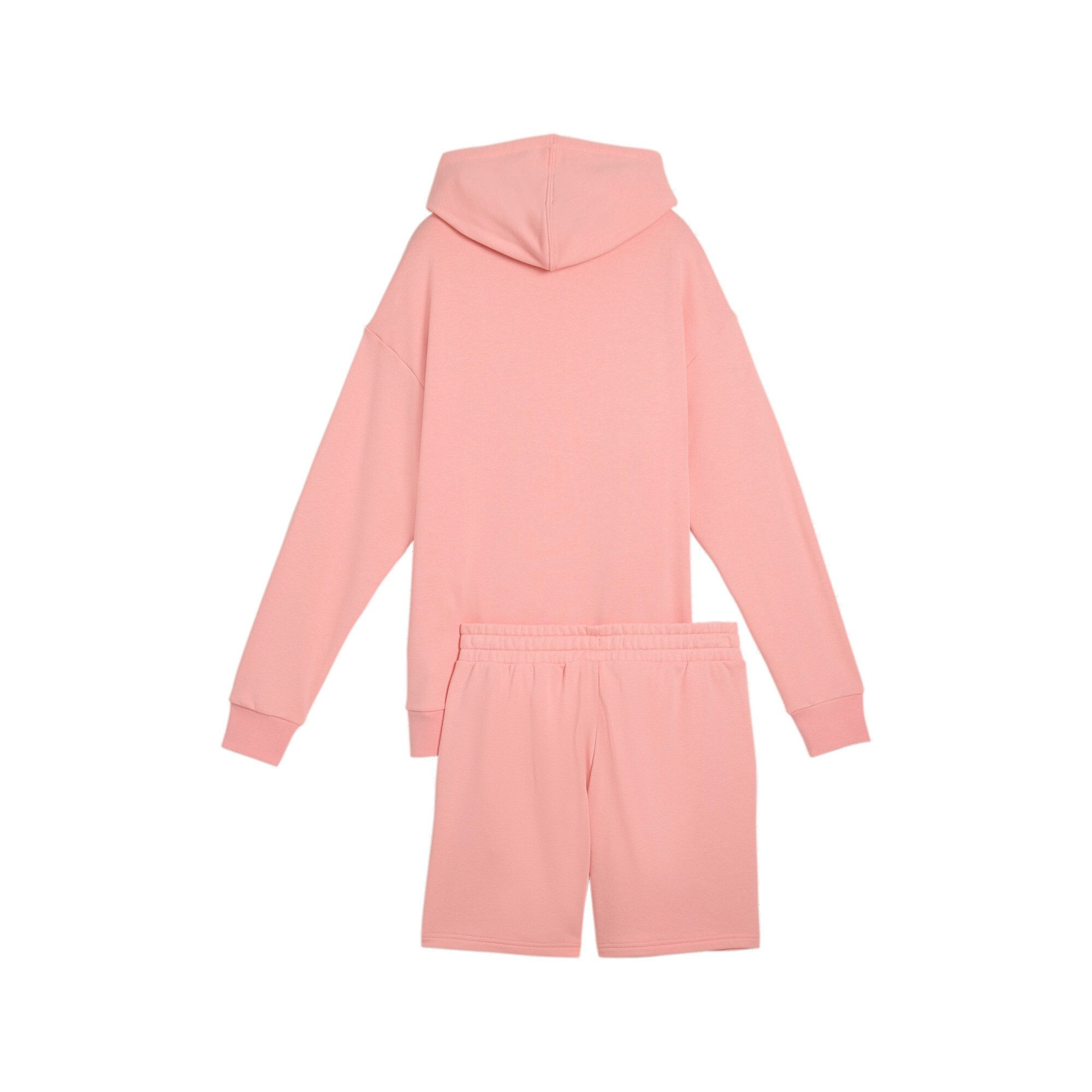 PUMA Trainingsanzug SHORT HOODED RELAXED SWEAT SUIT 7" TR OP (2-tlg) günstig online kaufen