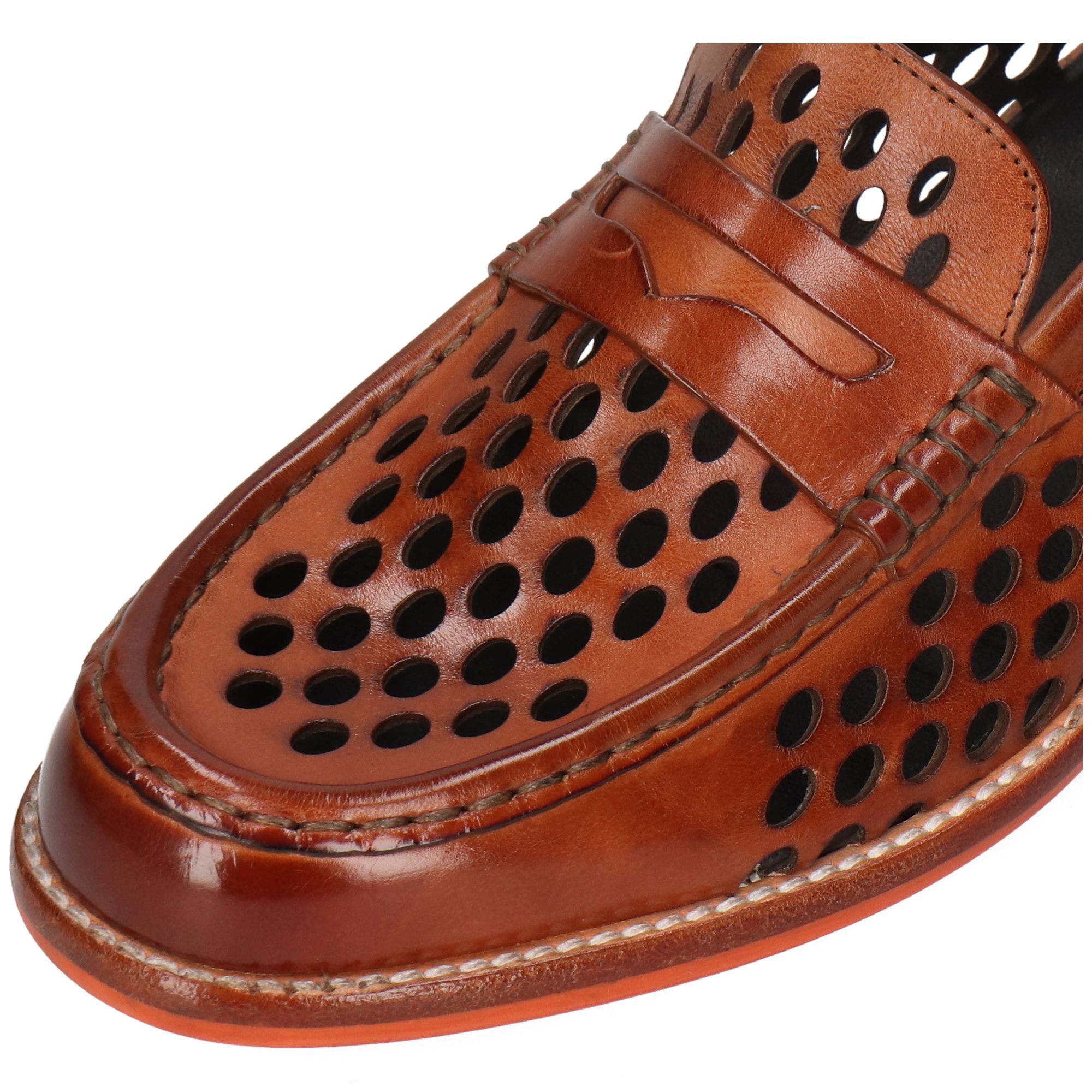 Melvin & Hamilton Gianna 23 Leder-Loafers für Damen Loafer Flache Absätze, Echtes Leder, Vegetabile Gerbung