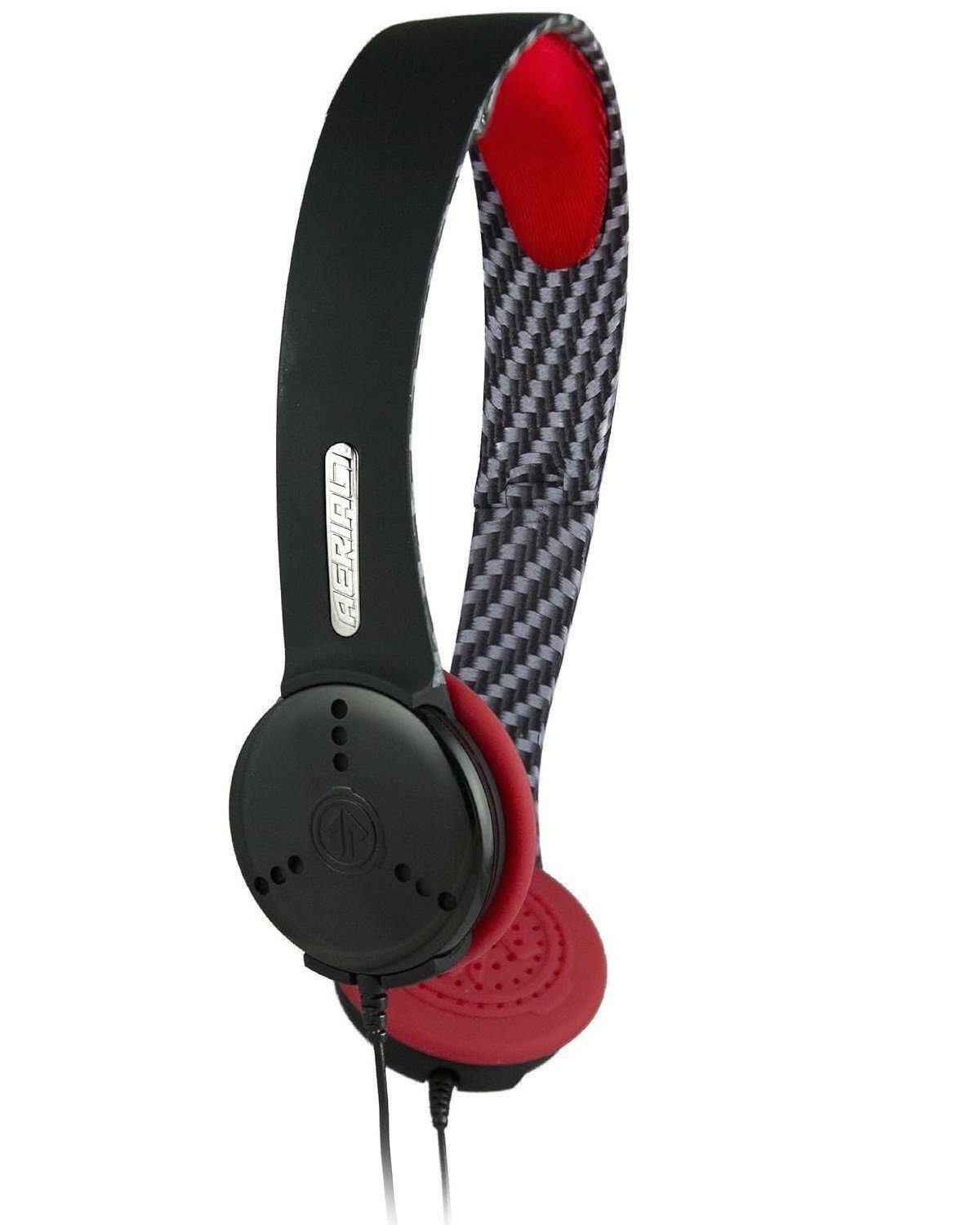 Aerial7 Ohm Sound-Disc On-Ear Headset Mikrofon Carbon Headset (Mikrofon, Stereo, Faltbarer Kopfhörer Mikrofon am Kabel Kompakt + Leicht)