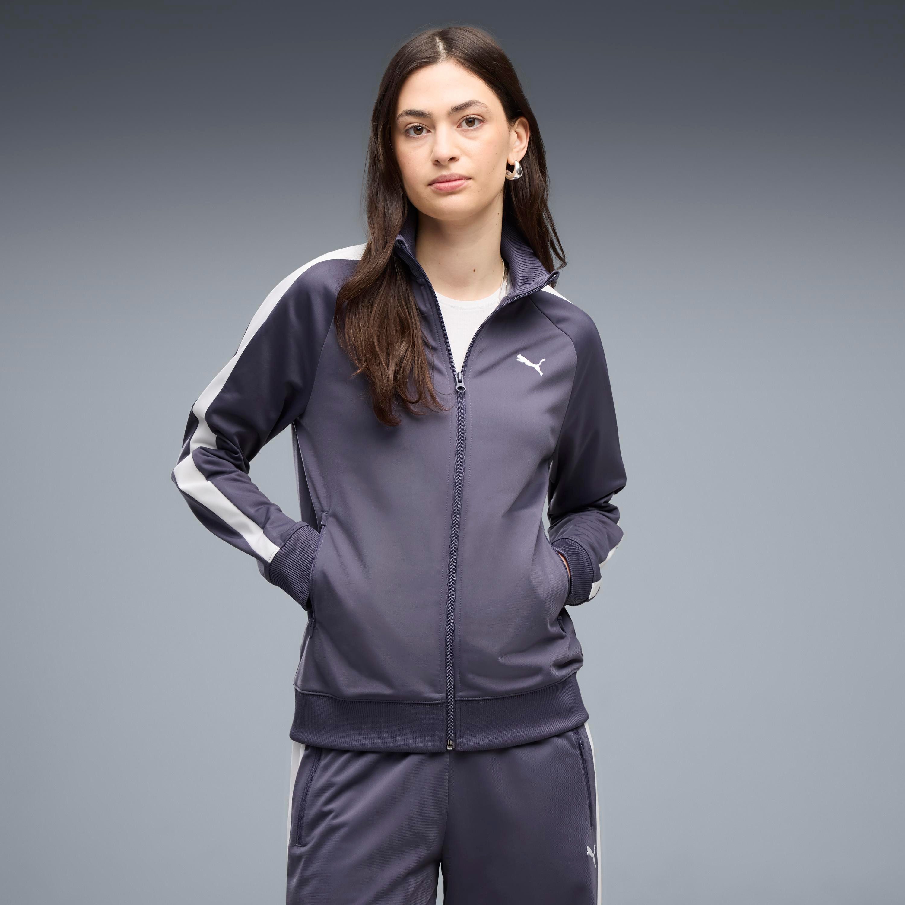 PUMA Trainingsjacke T7 FOUNDATION POLY TRACK JACKET mit Stehkragen, mit Reißverschluss, ohne Kapuze, Regular Fit