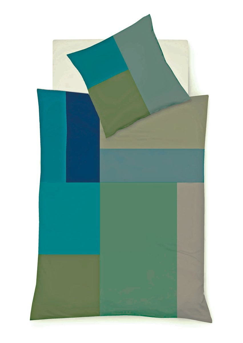 JACK Wendebettwäsche 135x200cm Quadrate Braun oder günstig online kaufen