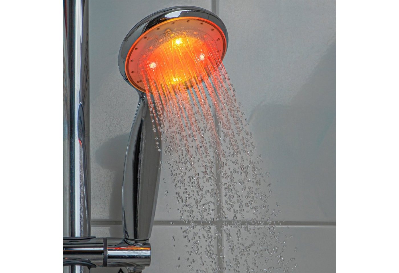 Thumbnail - HTI-Living Duschbrause Duschkopf mit 8 LED, (1-tlg., 1 Duschkopf mit 8 LED), Brausekopf Duschbrause