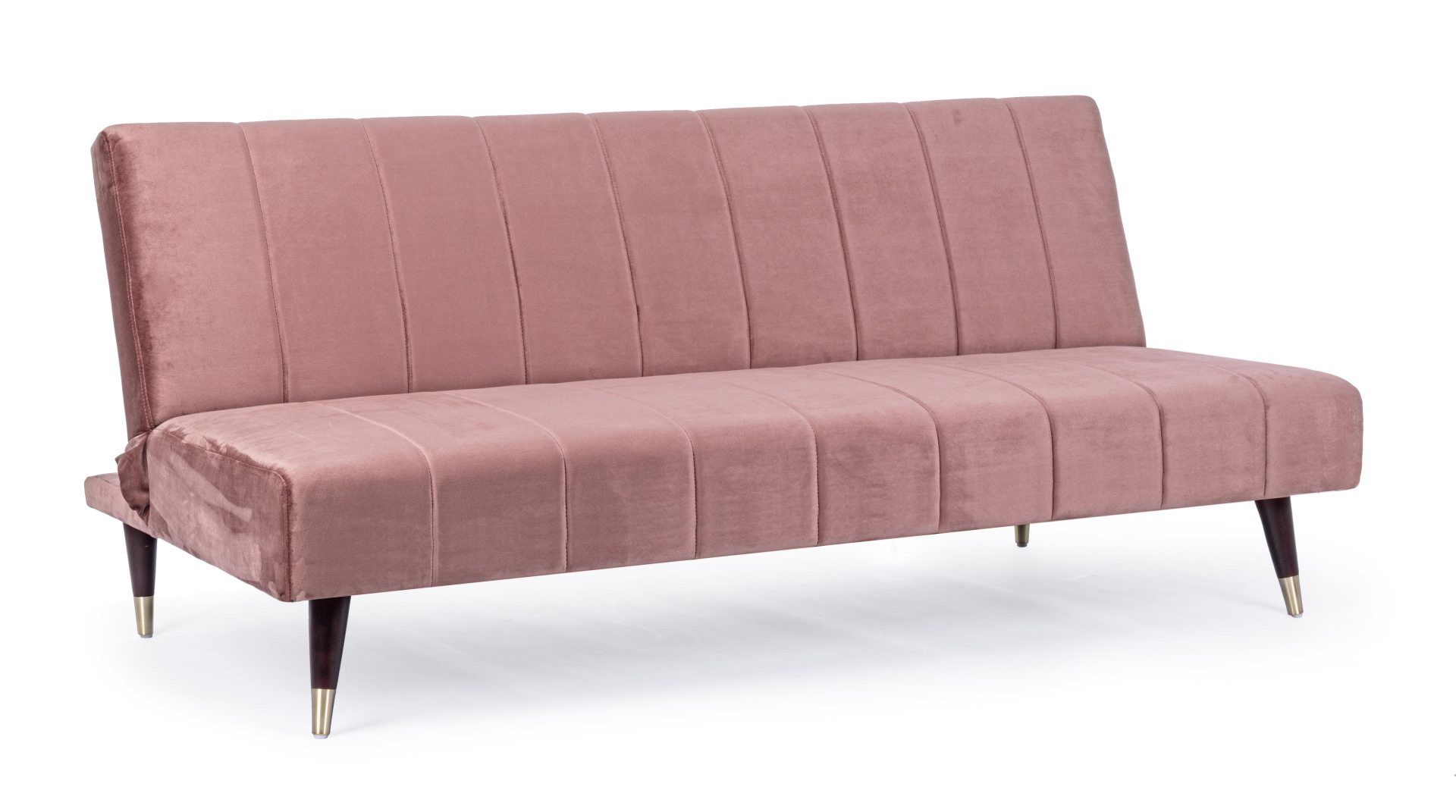 Feeling4Home Schlafsofa Alma aus Samt, Rosa