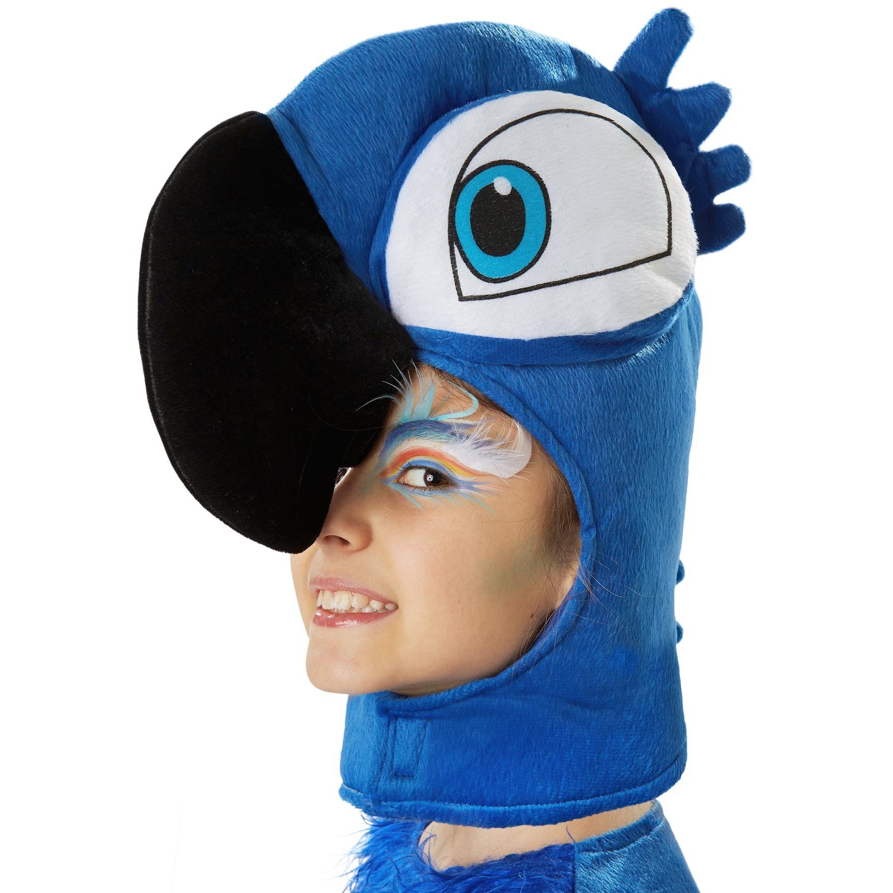 dressforfun Kostüm Kinderkostüm Putziger Blauara, In Blau gehaltenes Papageienkostüm