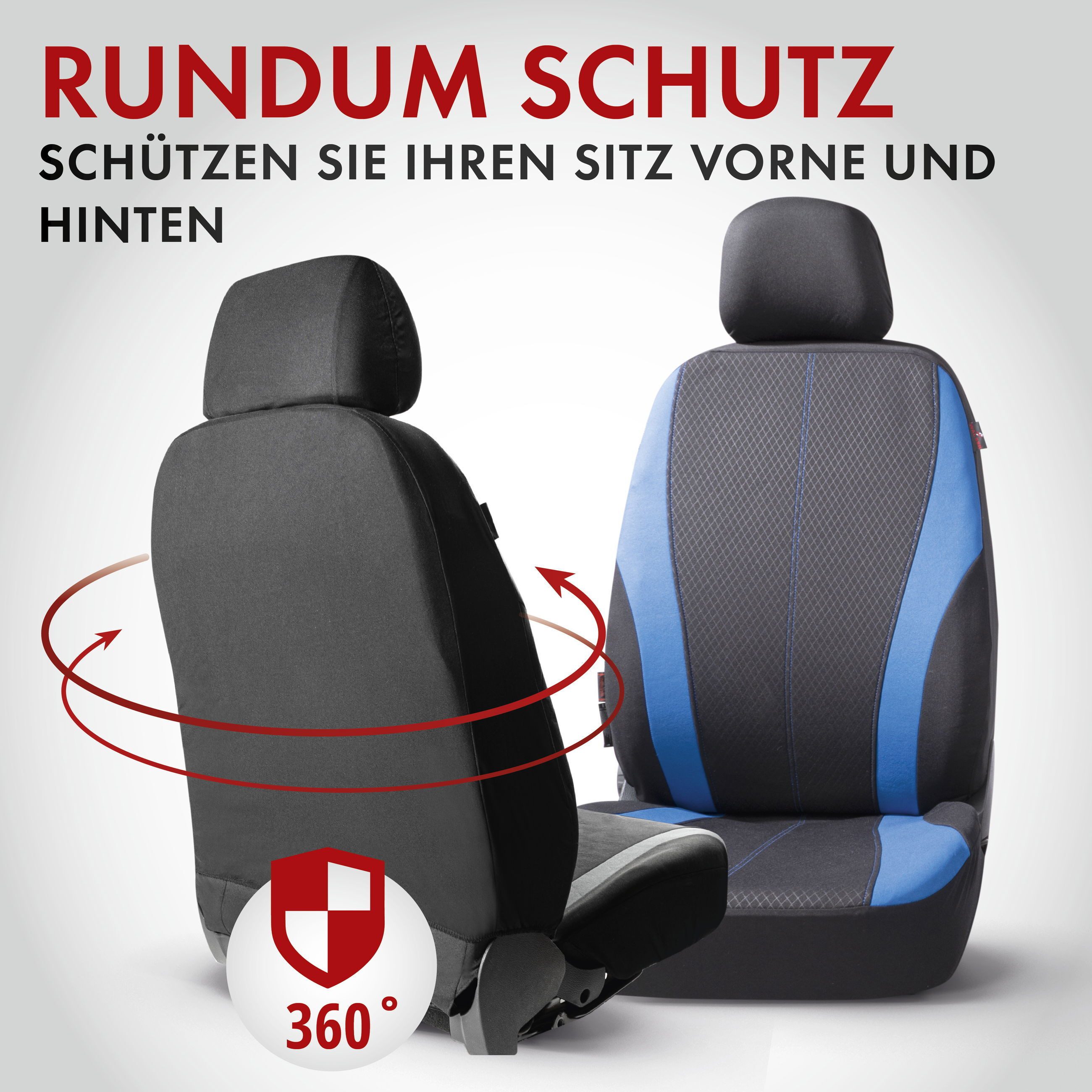 WALSER Autositzbezug Autositzbezug Dundee, 2 Vordersitzbezüge 2tlg, 2 Kopfstützenbezüge, 6-tlg.