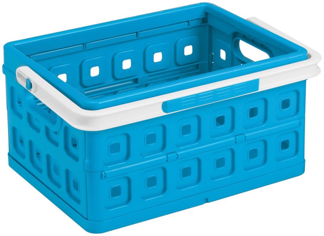 Thumbnail - Sunware Klappbox Sunware Klappbox Square 24L blau/weiß 43,5 x 31 x
