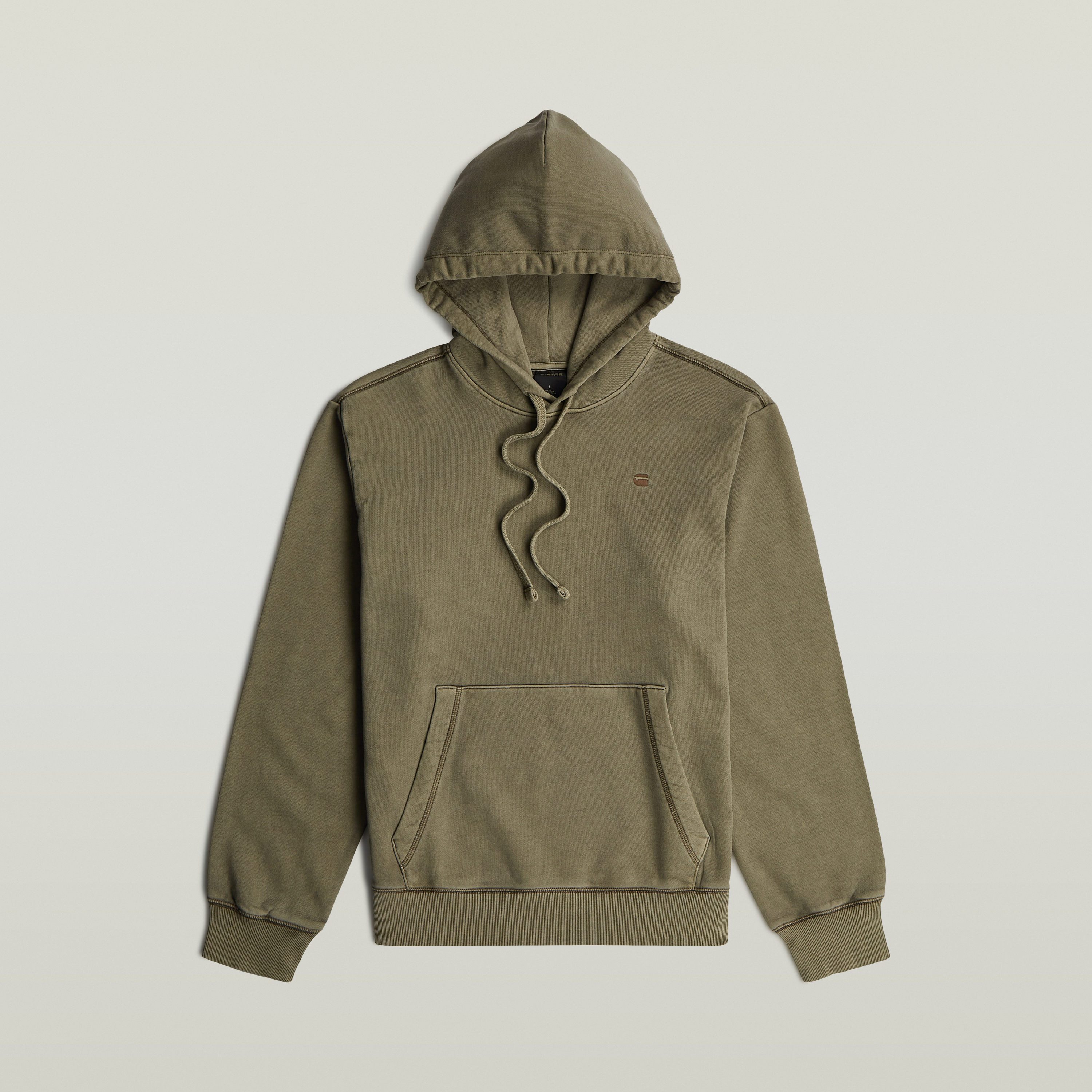 G-STAR Hoodie Modern washed hdd sw ls mit Rippbündchen, Baumwoll-Qualität