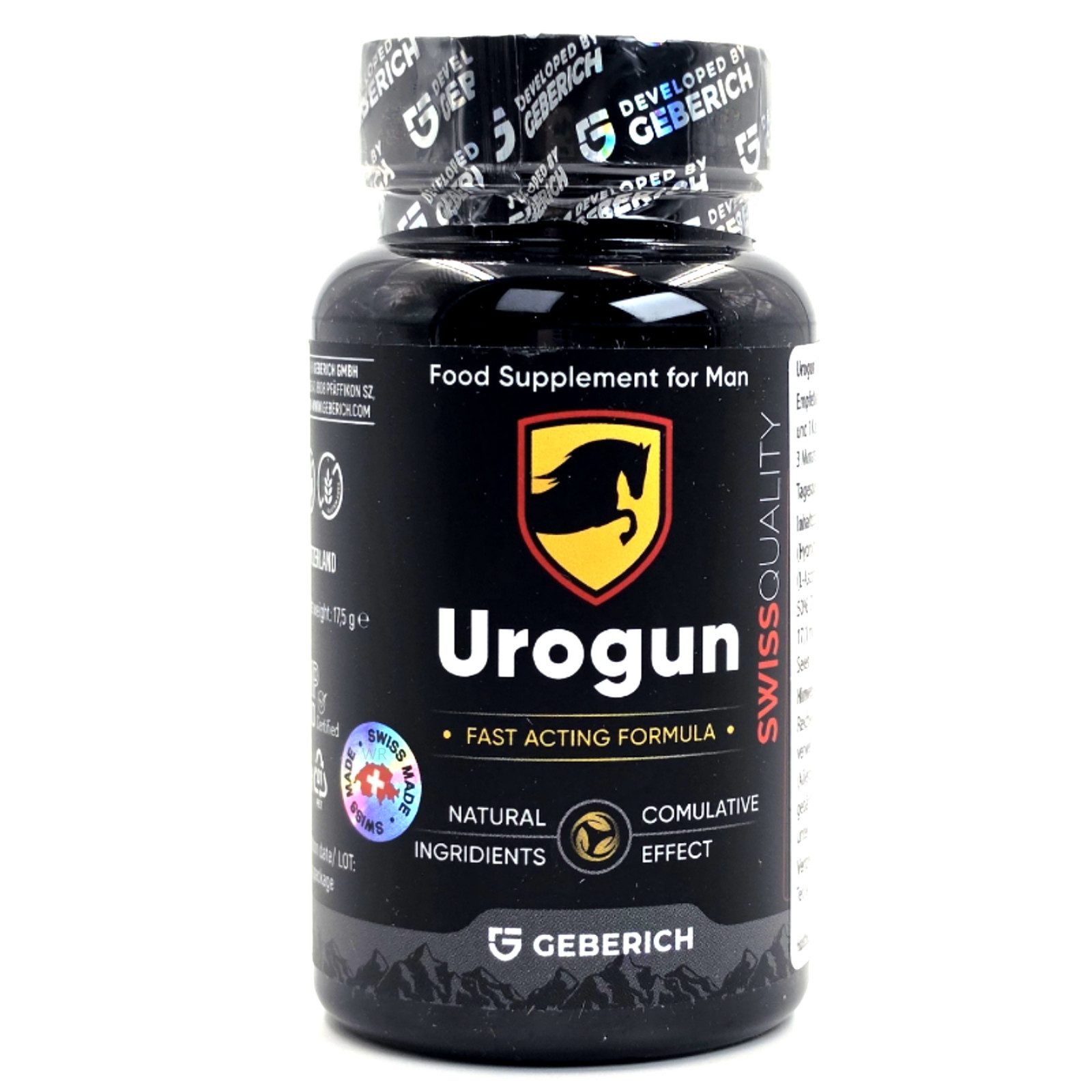 Urogun Urogun Kapseln, 11,47 g, Für Männer - Vegan – GMO-Frei - Glutenfrei
