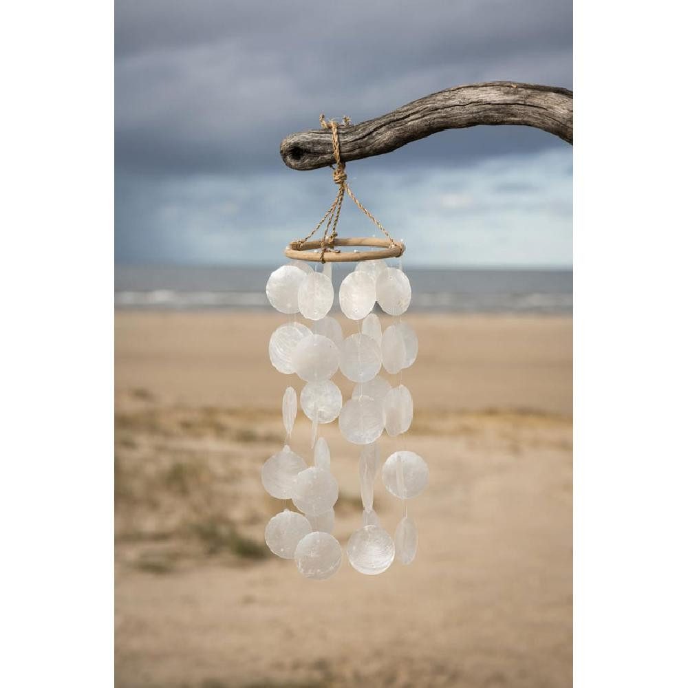 Ib Laursen Dekofigur Ib Laursen Windspiel mit Muscheln Weiß (5-Reihen) günstig online kaufen