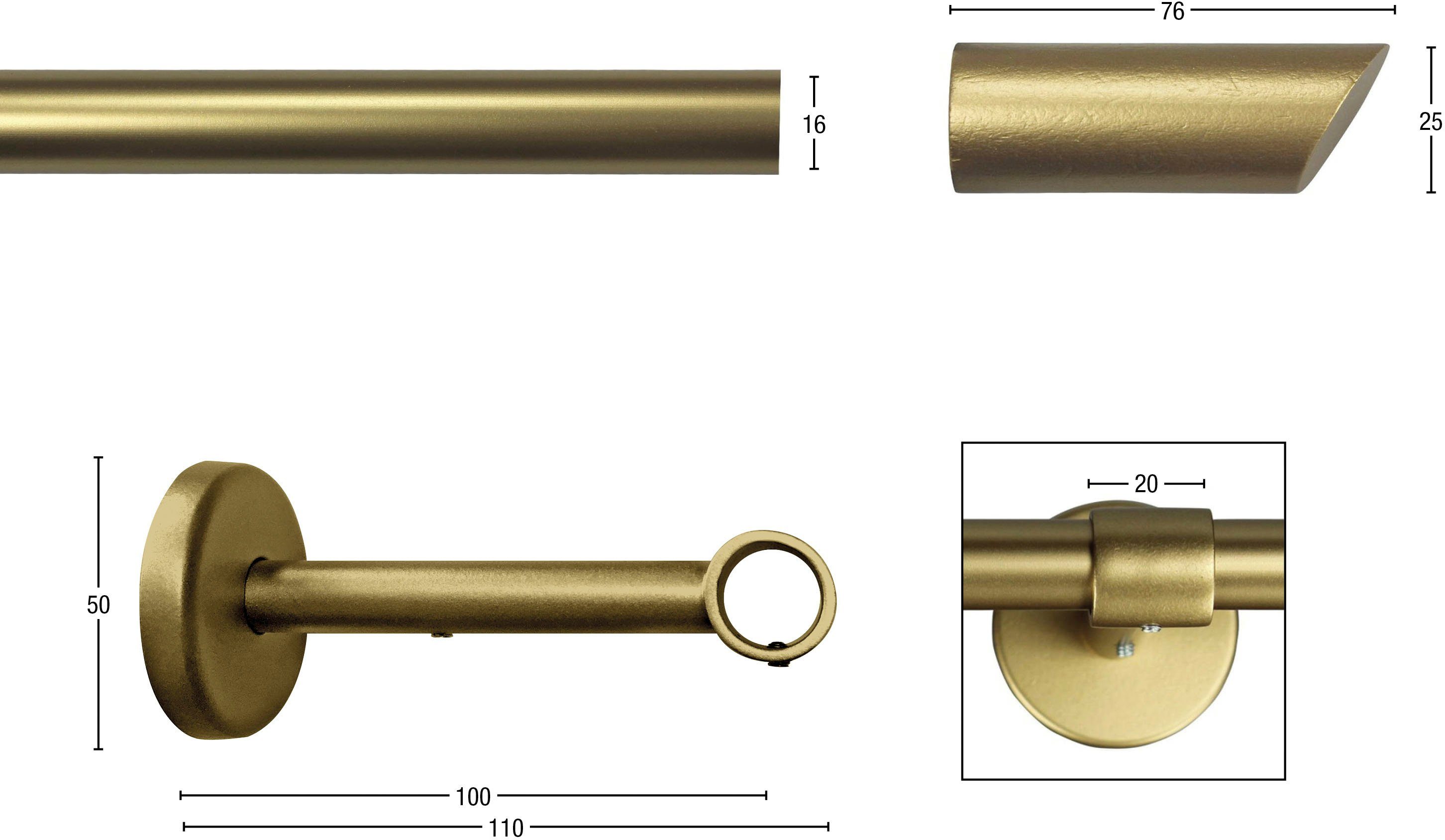 Gardinenstange »Zyli«, GARESA, Ø 16 mm, 1-läufig, Wunschmaßlänge-kaufen