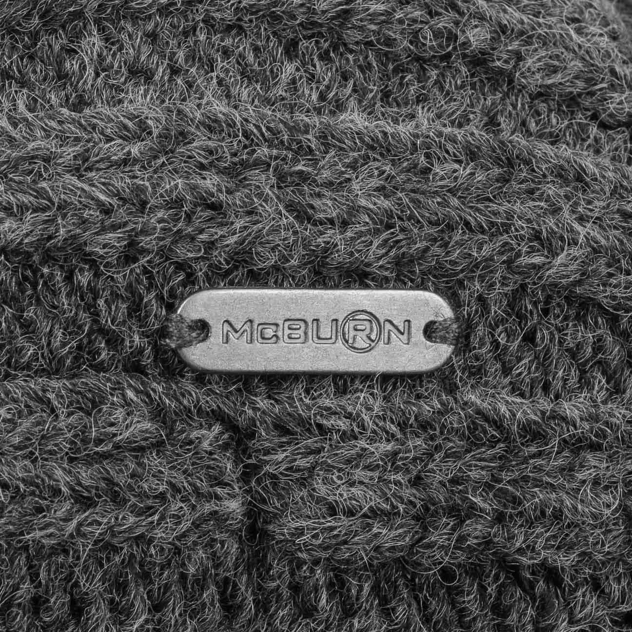 McBurn Bommelmütze (1-St) Beanie mit Schirm, Made in Italy