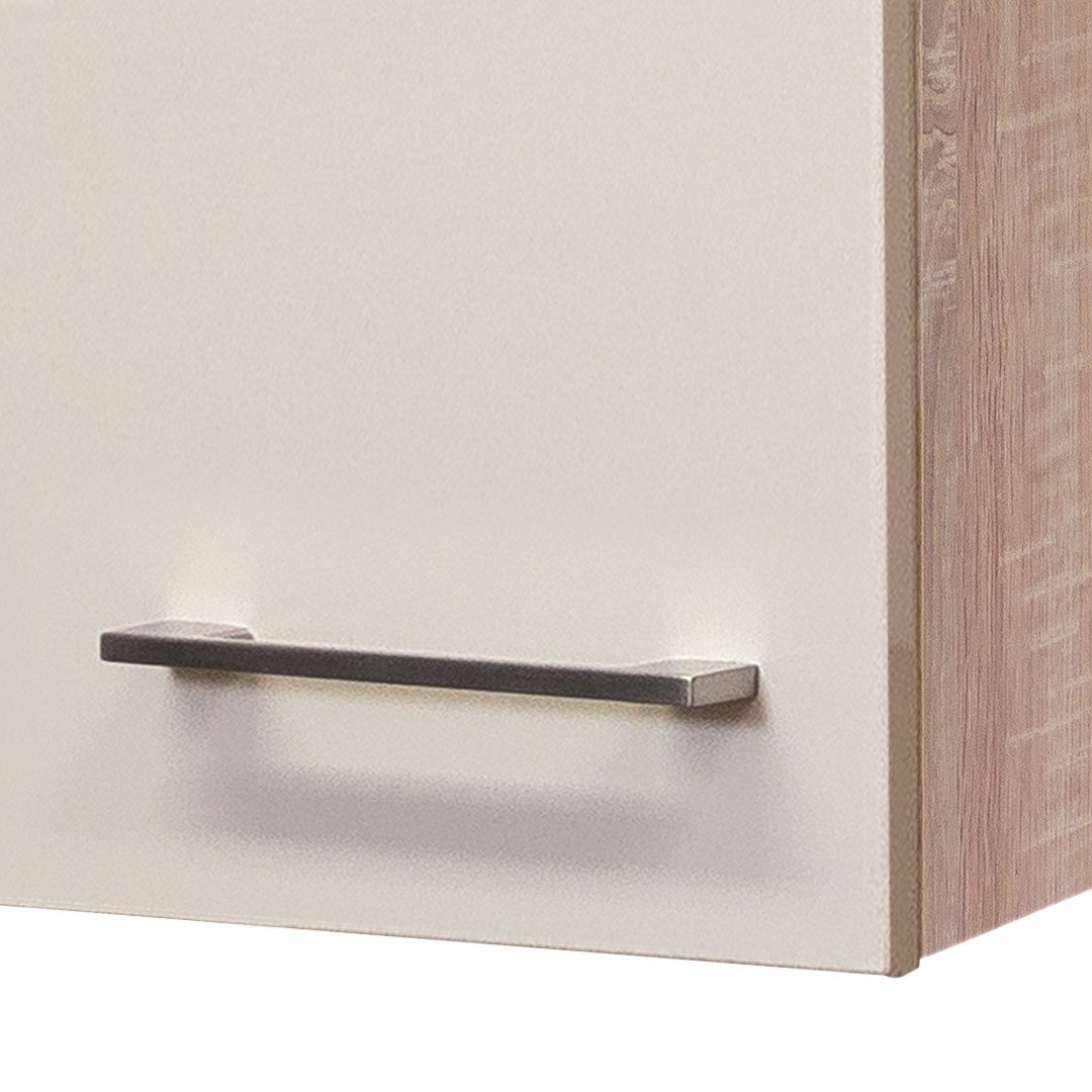 Flex-Well Kurzhängeschrank Kurzhängeschrank Küche - 60 cm breit - Kaschmir Glanz Sonoma Eiche