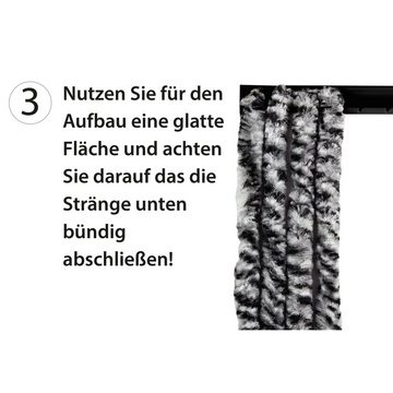 Türvorhang, Arsvita, Hakenaufhängung (1 St), blickdicht, Flauschvorhang 90x200cm (BxL), perfekter Insekten- und Sichtschutz, viele versch. Farben verfügbar