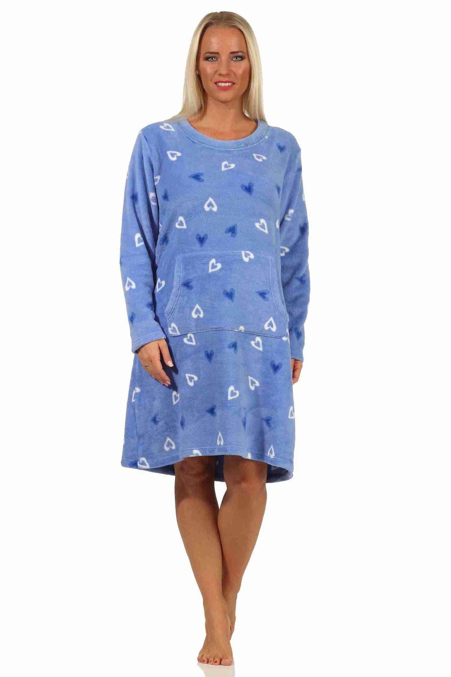 Normann Nachthemd »Damen Nachthemd Hauskleid aus softem Coralfleece in  toller Herz-Motiv Optik - 202 97 954« online kaufen | OTTO
