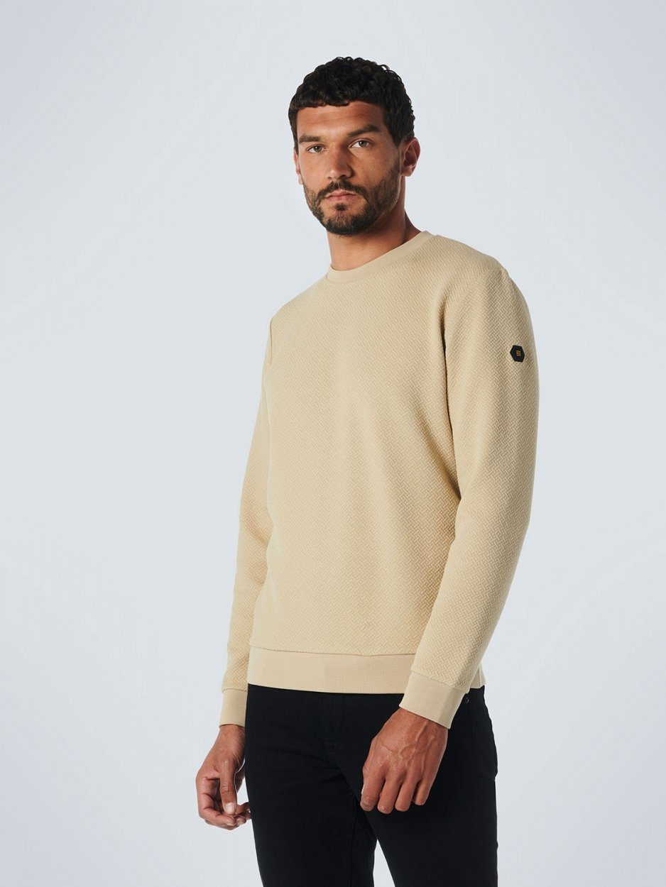NO EXCESS Sweatshirt Sweater Crewneck Layer Double Jacqu