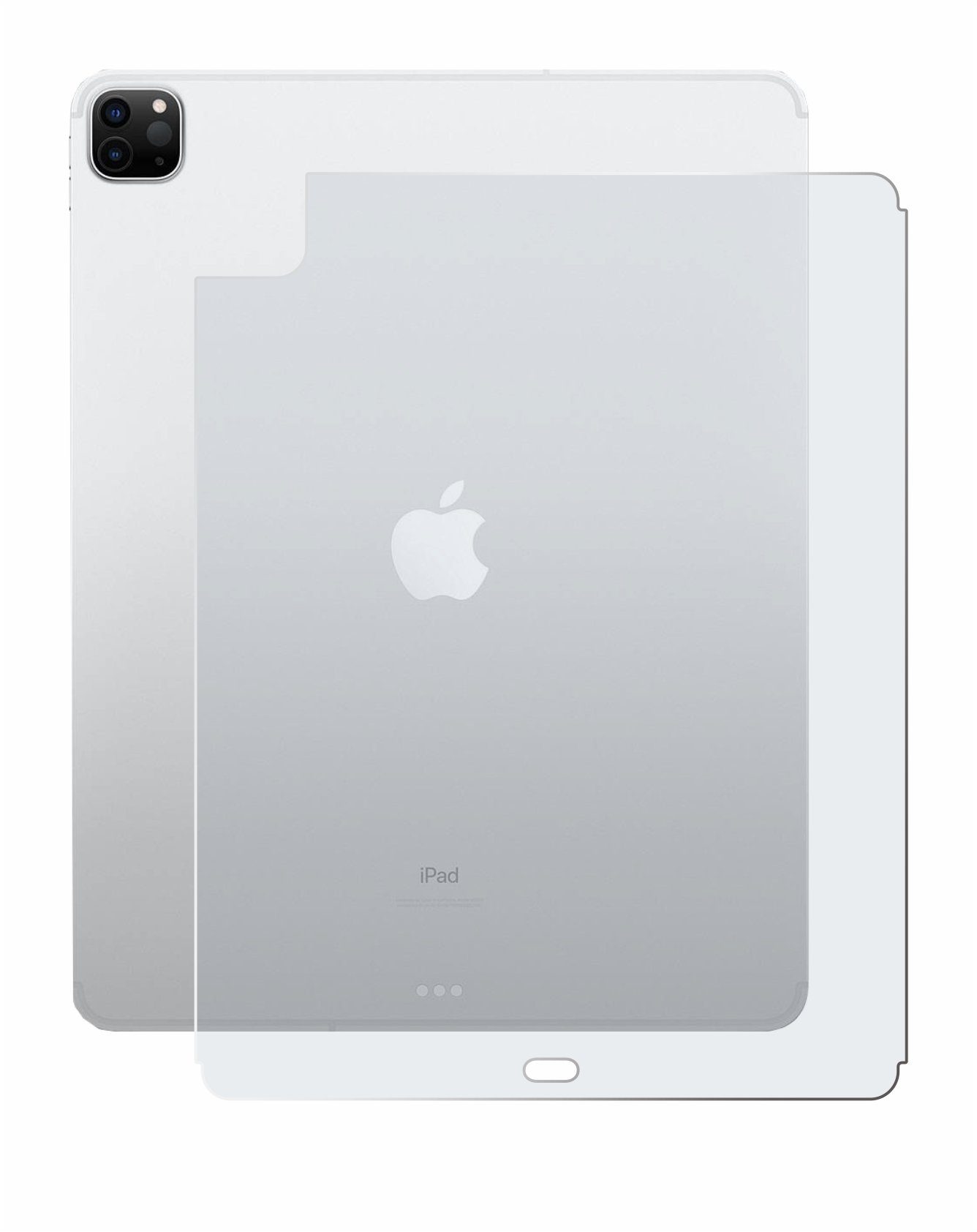 upscreen Schutzfolie für Apple iPad Pro 12.9" 2022 (Rückseite, 6 Gen),  Displayschutzfolie, Folie Premium matt entspiegelt antibakteriell