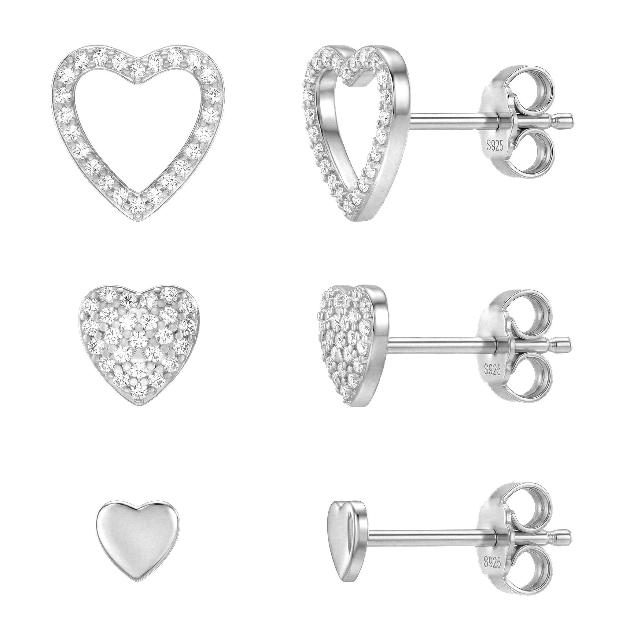 Sofia Milani Schmuckset Herz (6 Teile)
