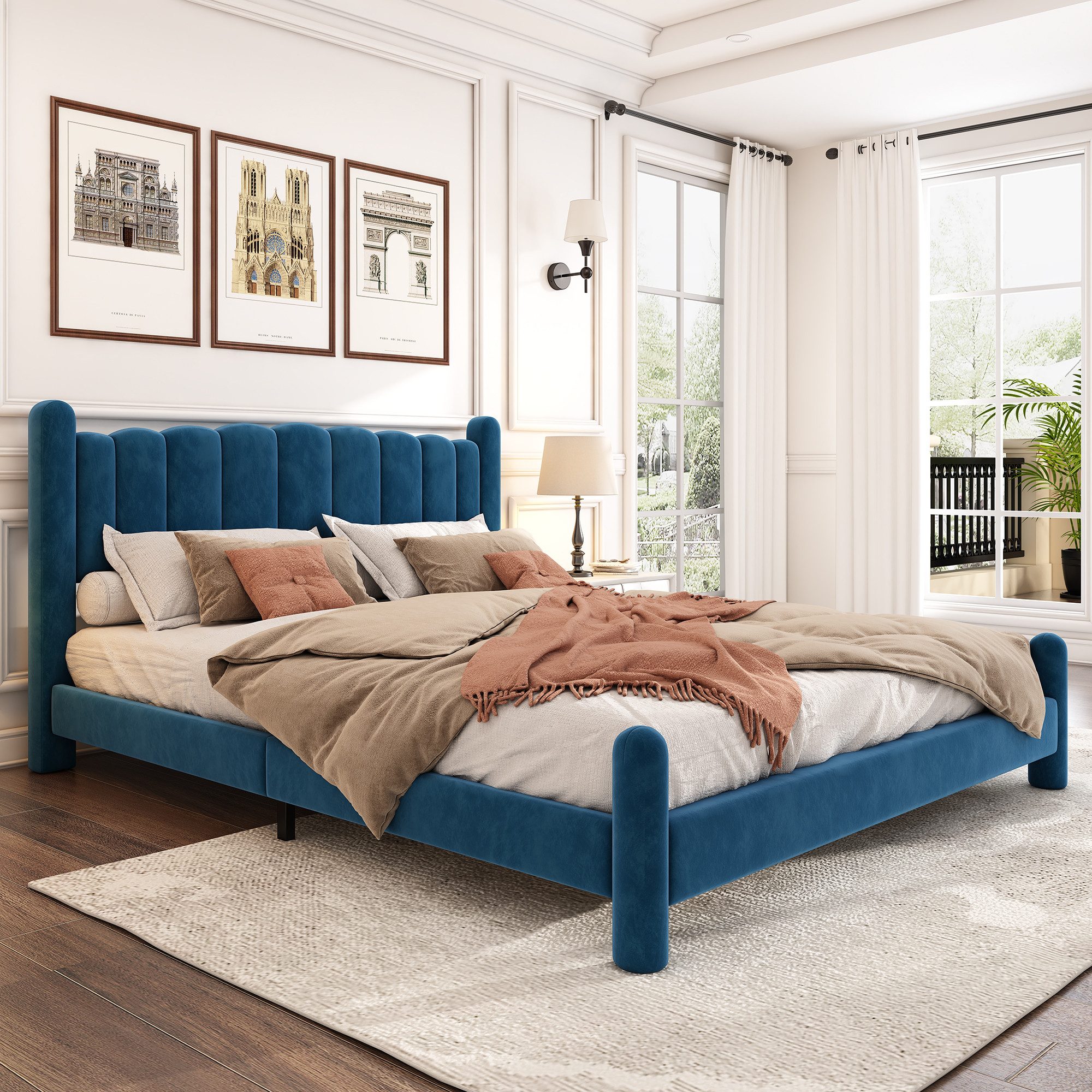 HAUSS SPOLE Polsterbett 160x200cm mit fächerförmigem günstig online kaufen