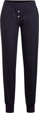 CALIDA Loungehose Favourites Dreams (1-tlg) Pants mit Bündchen, gepunktet, Interlock-Qualität