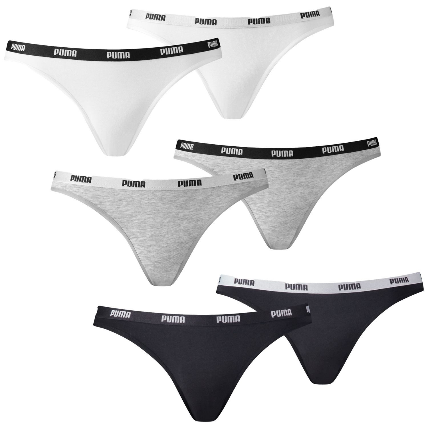 PUMA BODYWEAR Bikinislip Bikini-Slip (2-St) Low Rise, Modal