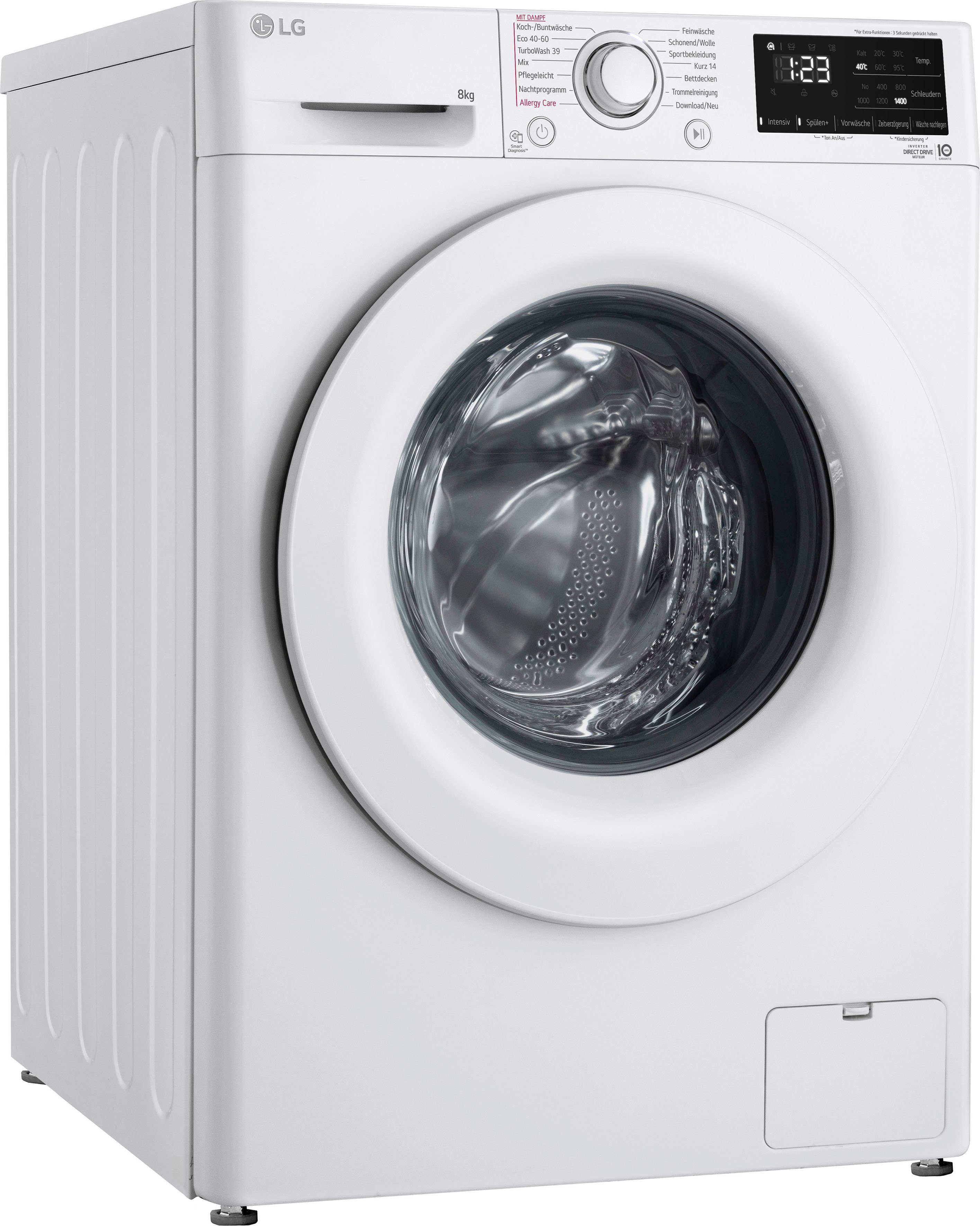 preisverhandlung LG Waschmaschine 3 F4WV3183, 8 U/min 1400 kg