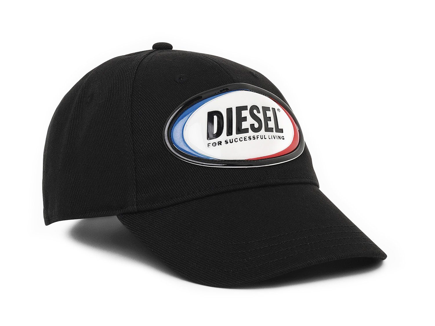 C-Diaz Schwarz Diesel Retro Kappe mit Baseball Mütze Kordelzug - Cap