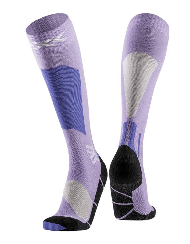 X-Socks Skisocken Ski Discover Merino OTC (Merinowolle) lavender/sand Herren - 1 Paar