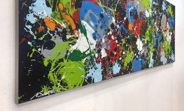 WandbilderXXL Gemälde All In 180 x 70 cm, Abstraktes Gemälde, handgemaltes Unikat