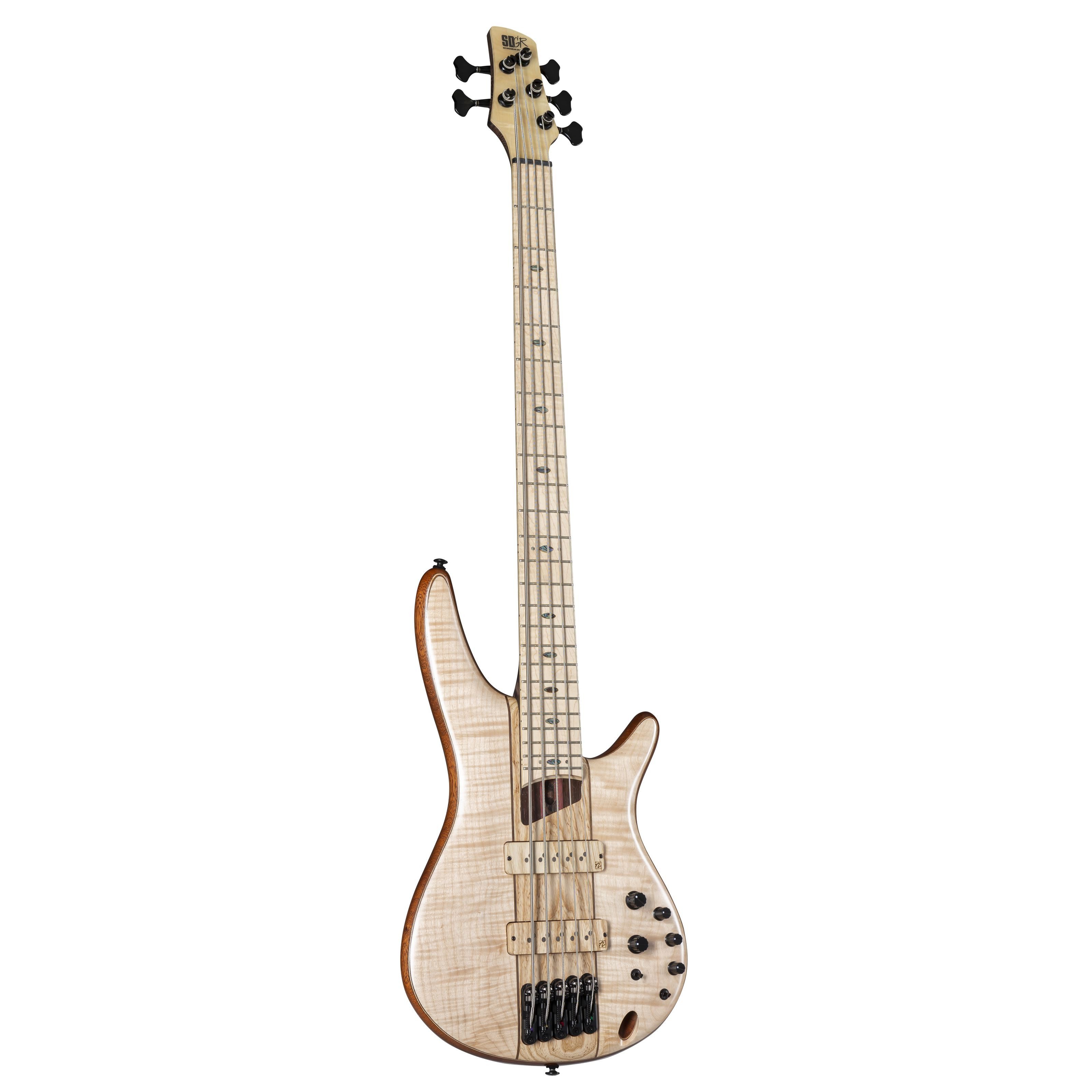 Ibanez E-Bass, Premium SR5FMDX2-NTL Natural Low Gloss - E-Bass