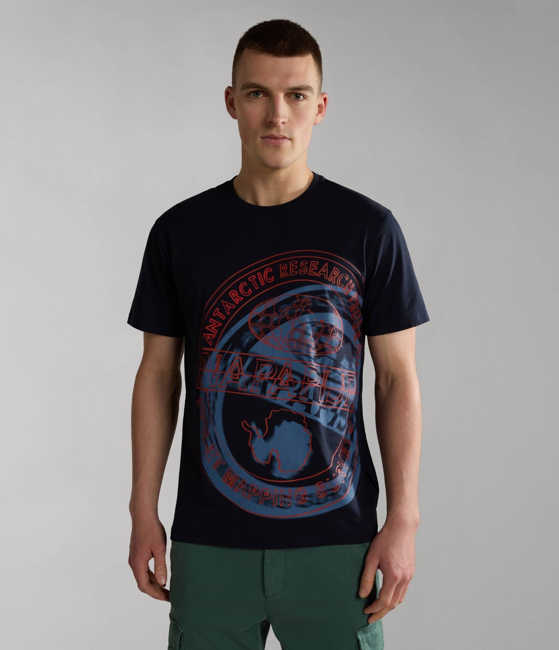 Napapijri S-ARGUS T-Shirt (52) marine T-Shirt (1-tlg) Herren