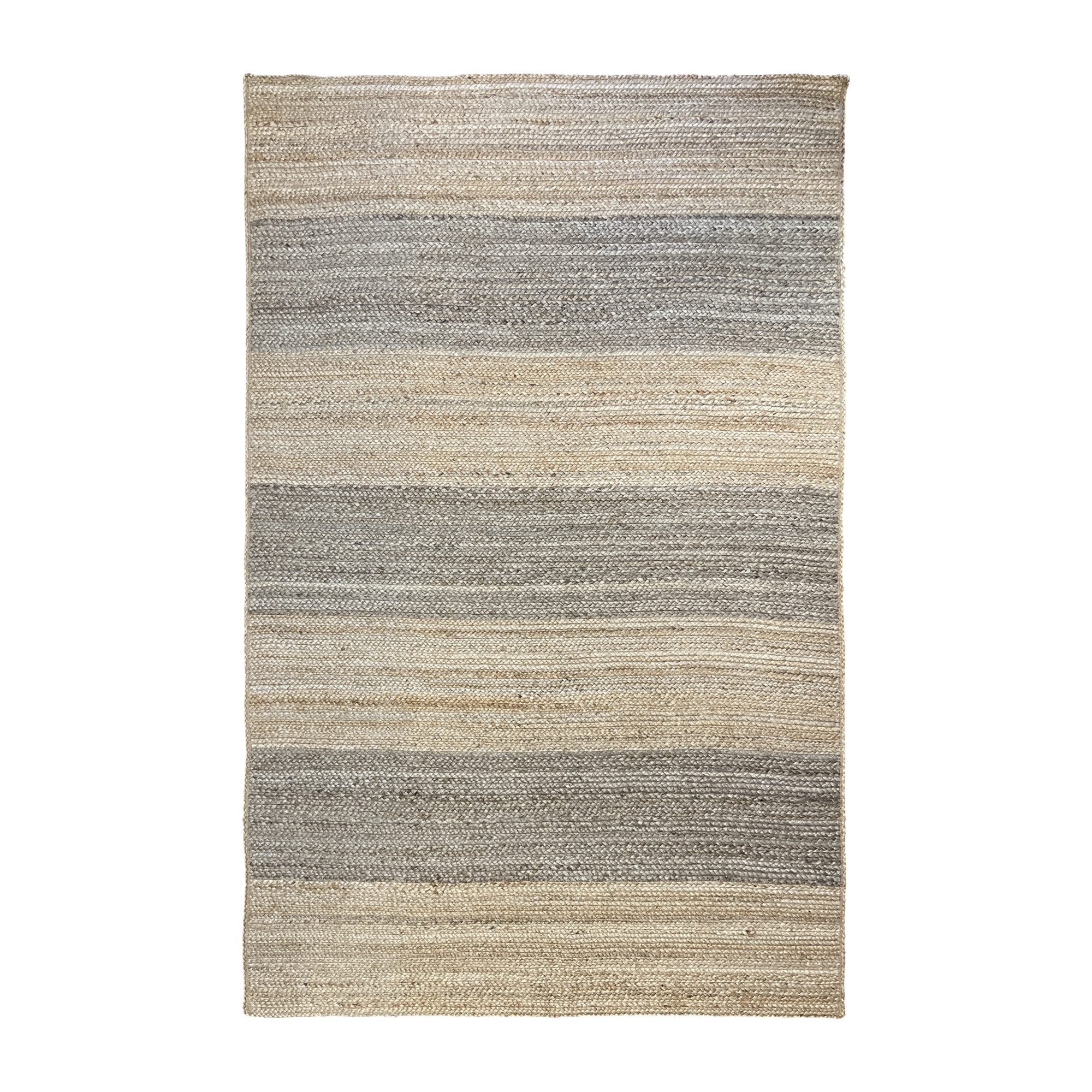 Wohnando Teppich MY-RUG Teppich Earth Weave, aus 100% Jute 60x40 cm, rechteckig, Höhe: 10 mm, handgewebt, Natürliches Material, Boho-Stil, wendbar