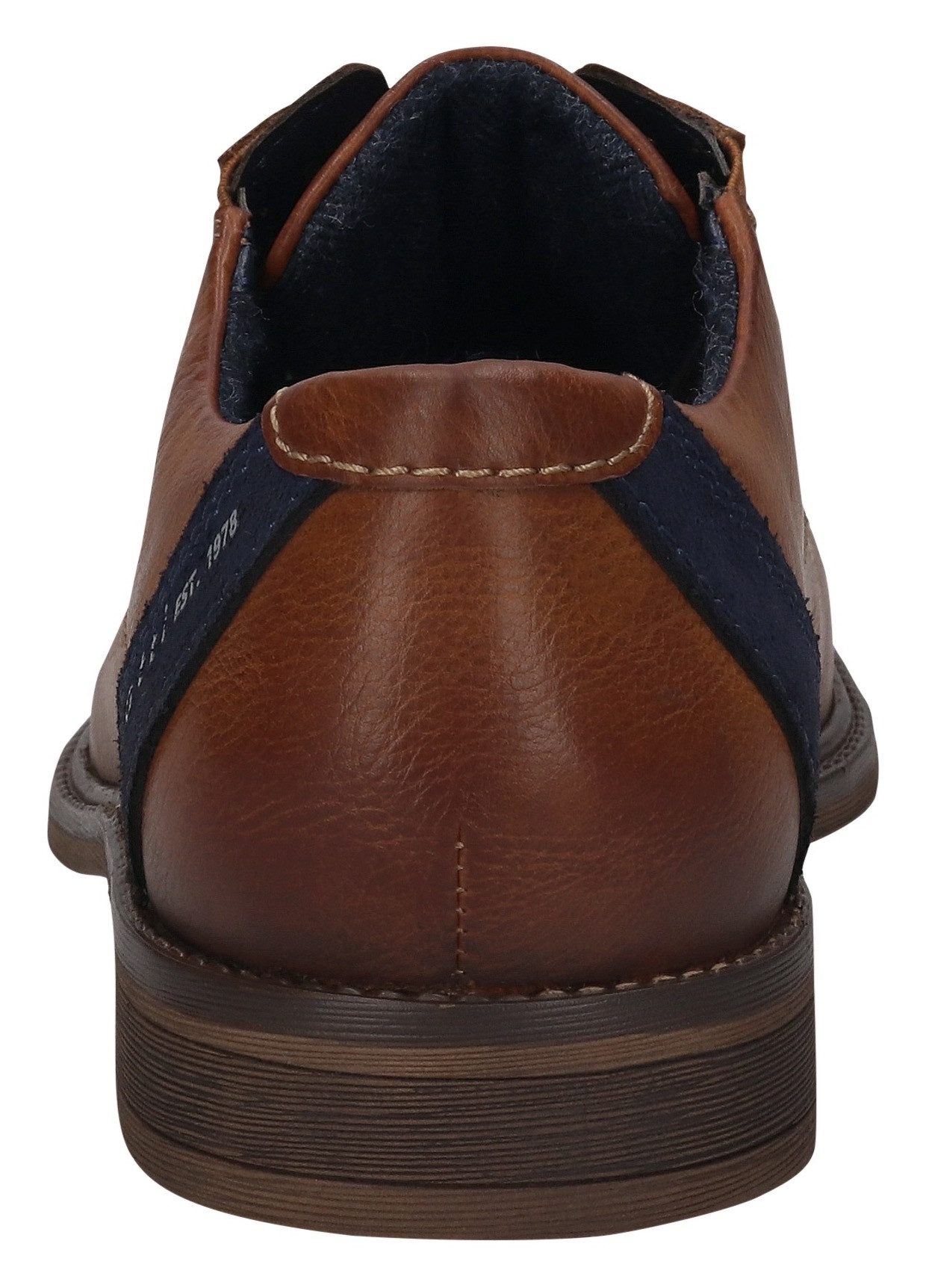 bugatti Schnürschuh Anzugschuh, Business Schnürschuh mit modischem Fersen-F günstig online kaufen