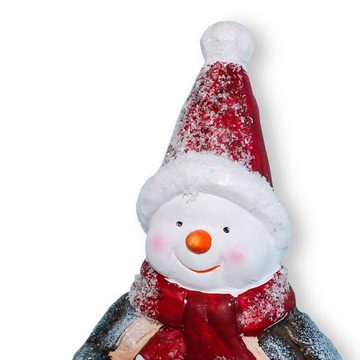 colourliving Weihnachtsfigur Weihnachtsmann, Rentier, Schneemann beleuchtet (3 St), LED in warmweiss, als Tischdeko oder Fensterdeko