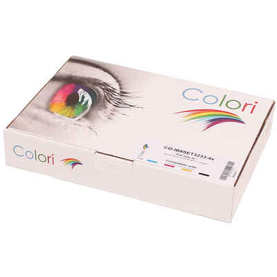 Colori Tintenpatrone (Kompatibles Set 4x Druckerpatrone für Brother LC-3233 LC-3235XL, Colori)