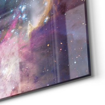 DEQORI Magnettafel 'Farbenfrohe Galaxie', Whiteboard Pinnwand beschreibbar