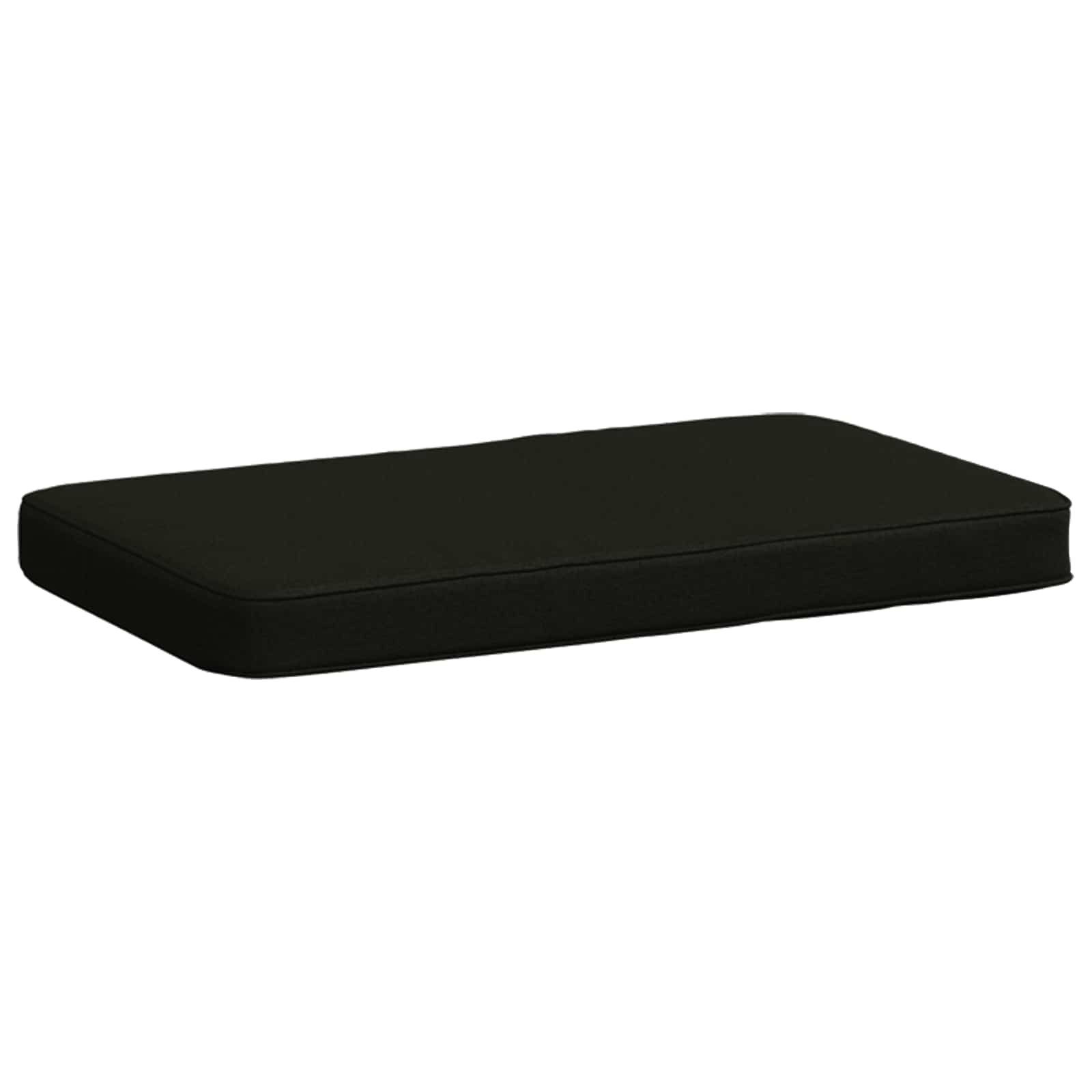 vidaXL Sitzauflage 1-teiliges Bankkissen VUGHT 100 % Polyester Schwarz, (1 St)