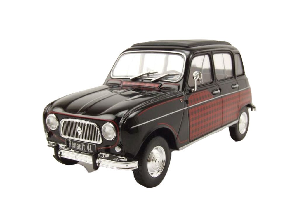 Whitebox Modellauto Renault 4L R4 Parisienne 1964 schwarz rot, Maßstab 1:24