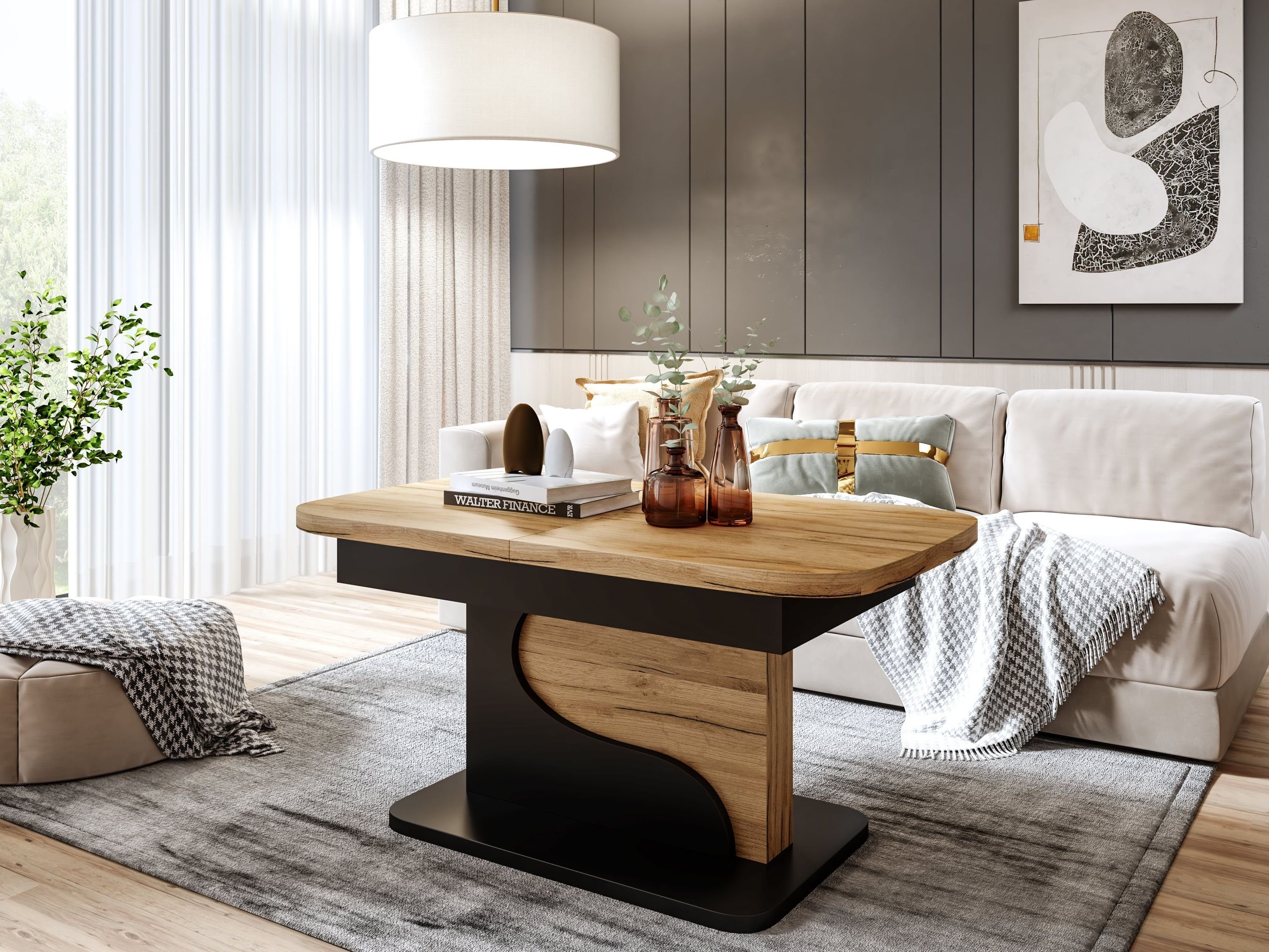 designimpex Couchtisch Design DA-111 höhenverstellbar ausziehbar günstig online kaufen