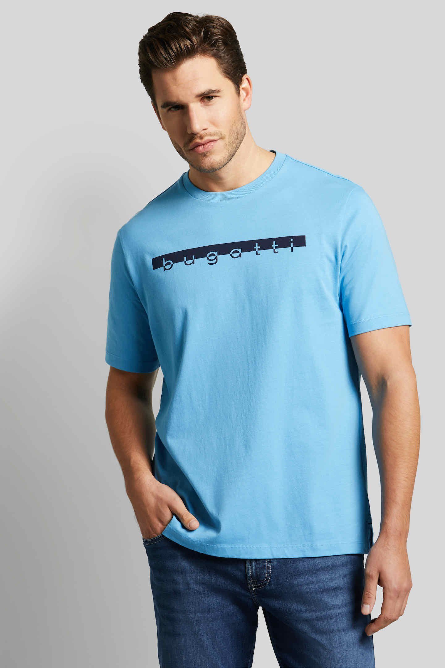 bugatti T-Shirt mit großem Logo-Print