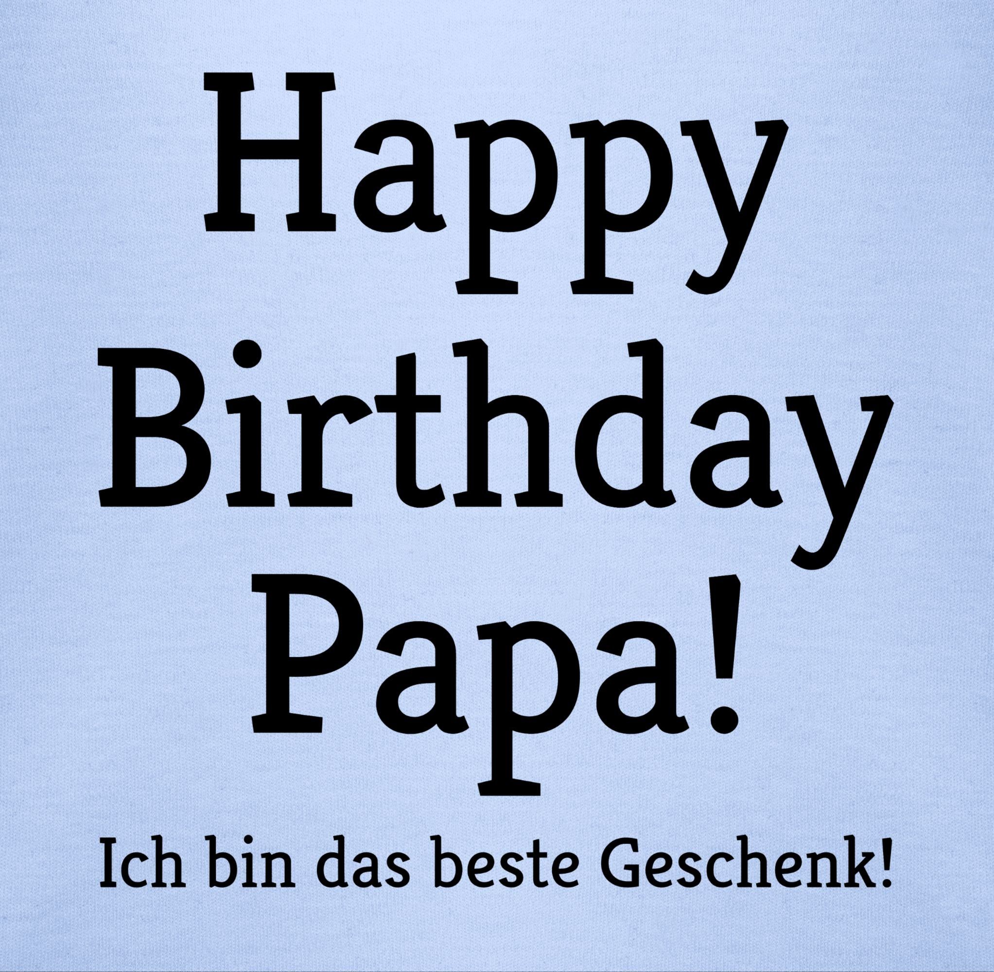 bin Ich Geschenk! Happy Birthday Babyblau Shirtracer T-Shirt das Geschenke Baby 2 Event Papa!
