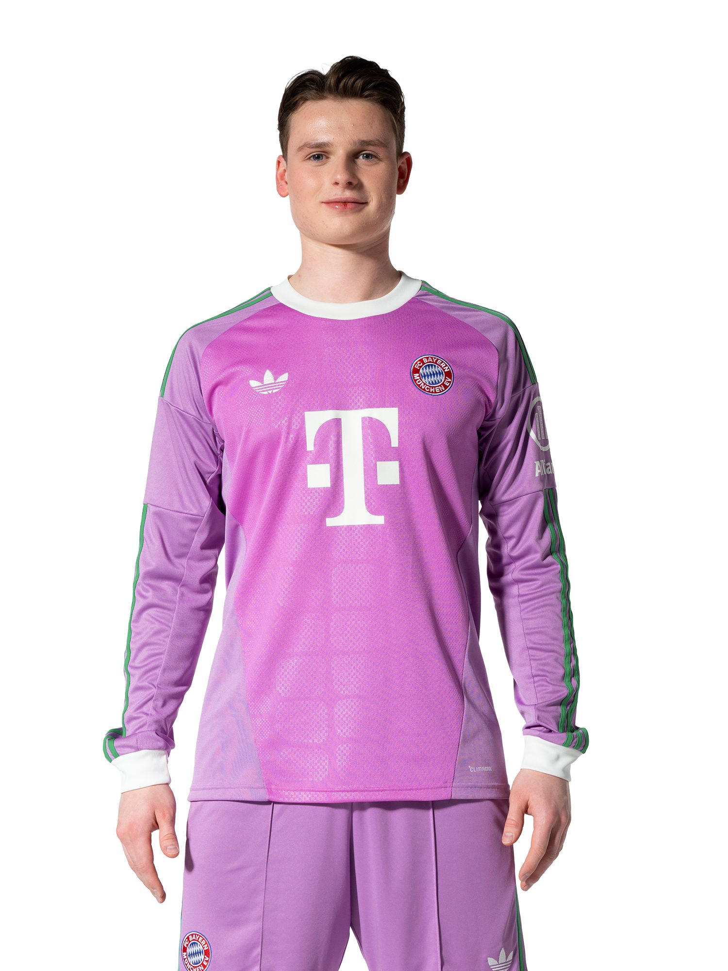 adidas Performance Torwarttrikot FC Bayern München, Langarm Trikot Torwart Away 26-27, Herren, Lila