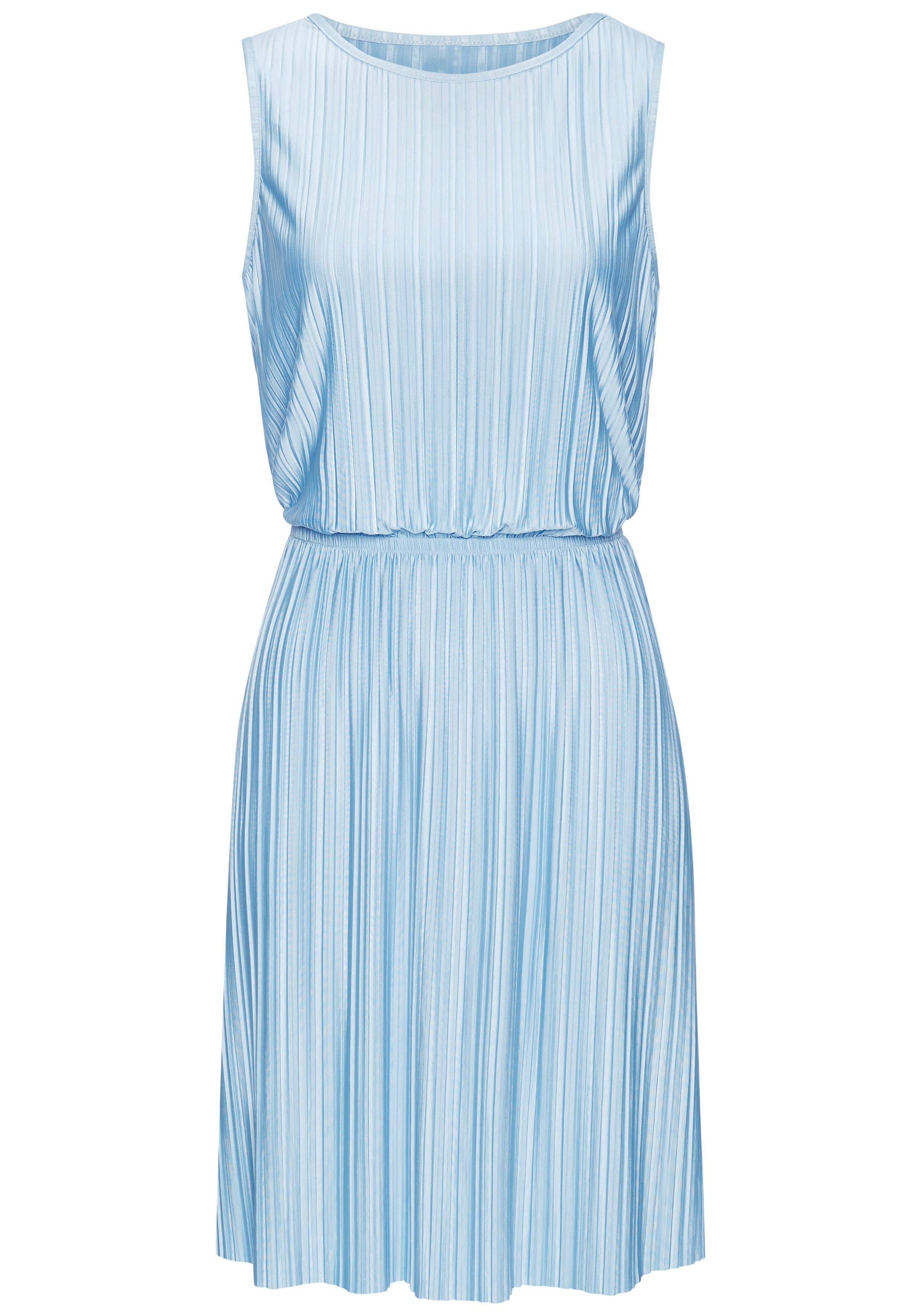 LASCANA Plisseekleid aus schimmernder Ware Partykleid, festliches Sommerkleid, Cocktailkleid. € 49,99