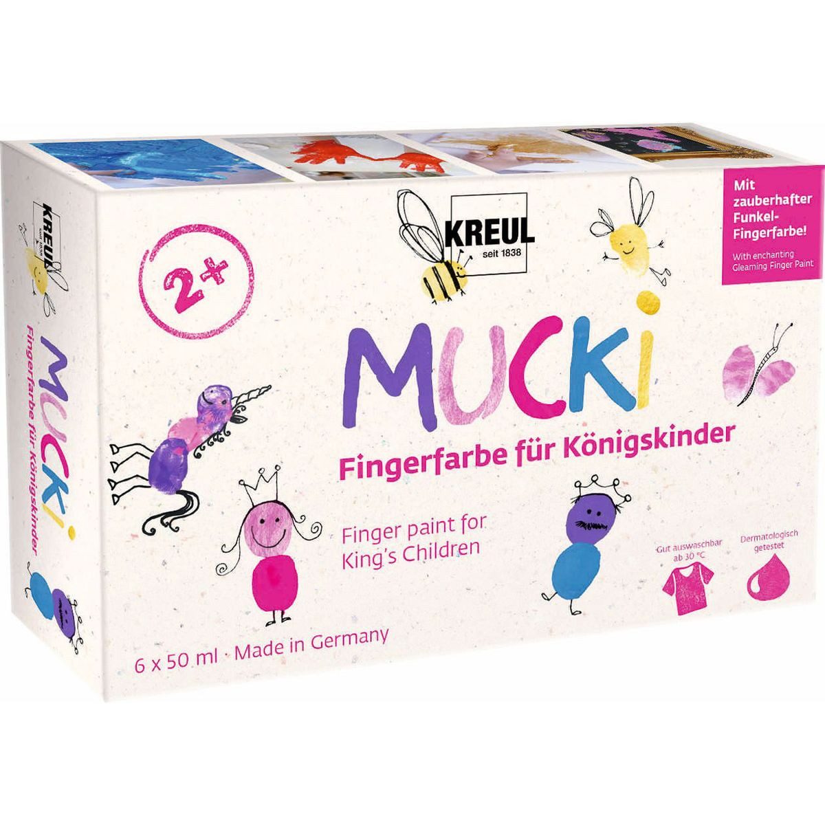 C. KREUL Fingerfarbe KREUL Fingerfarben MUCKi für Königskinder 6x50ml